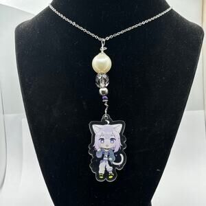 Purple Hololive Nekomata Necklace